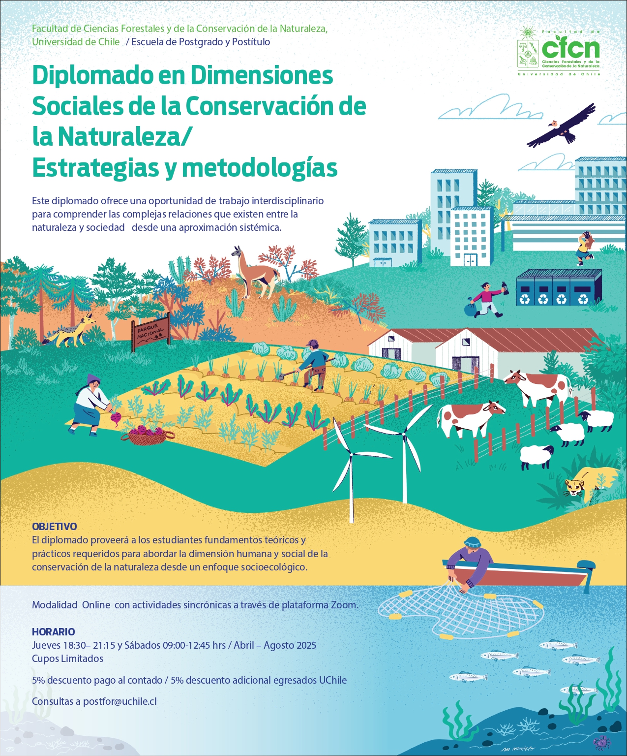 Abiertas las postulaciones al Diplomado en Dimensiones Sociales de la Conservación